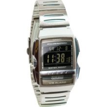 Casio Futurist Mens Vibrating Alarm Watch: Black