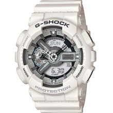 Casio G-shock Resist Mens Sports Watch -ga110c7adr In Flat White