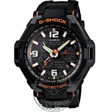 Casio G-Shock wrist watches: G-Shock Aviation Black/Orange gw4000-1a