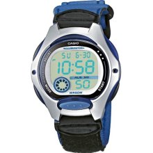 Casio Junior Lw-200V-2Avef Women's Digital Quartz Multifunction Watch, Fabric Strap With Velcro Fastener