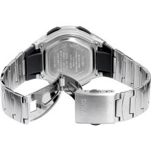 Casio Men's Black Dial Analog Digital Electro-Luminescent Sport Watch - Casio AQ160WD-1BV