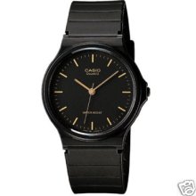 Casio Men's Black Resin Watch, Low Ship, Water Resistant, Mq24-1e
