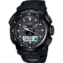 Casio Men's Core PRGS510-1 Black Resin Quartz Watch with Grey Dial