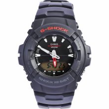 Casio Men's G-Shock Black Dial Analog-Digital Resin Strap Watch - Casio G101-1