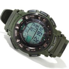 Casio Men's Pro-Trek Solar Power Digital Alarm Strap Watch 1