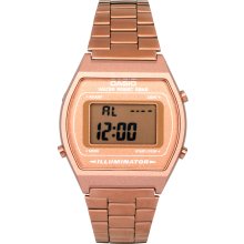 Casio Rose Gold B640WC-5AEF Digital Bracelet Watch Red