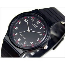 Casio Thin Black Analog Watch MQ24-1B