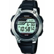 Casio W212H 1AV Watch Unisex Black Digital Midsize Sports Alarm Resin