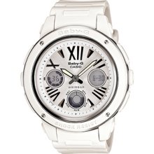 Casio Womens Bga152-7b1 Baby Baby Shock White Analog Watch