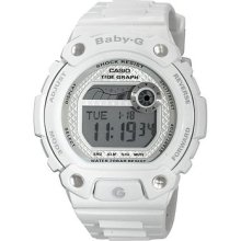 Casio Women's Blx100-7 Baby-g Multi-function Digital White Resin Sport Watch