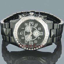 Ceramic Watches Techno Master Mens Diamond Watch 1ct