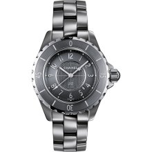 Chanel Women's J12 Chromatic Black & Diamonds Dial Watch H2565