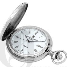 Charles-Hubert, Paris Stainless Steel Quartz Hunter Case Pocket W ...