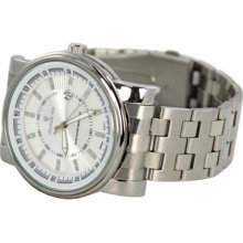 Charlie Jill Charlie Jill Men Watch In Silver Dial Stainless Steel Bracelet