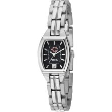Chicago Bears wrist watch : Fossil Chicago Bears Ladies Stainless Steel Analog Cushion Watch