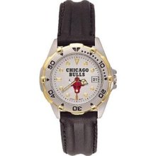 Chicago Bulls NBA All Star Ladies Leather Strap Watch ...