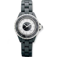 Chisel Ladies Chisel Black Ceramic/Black & White Dial Watch TPW20