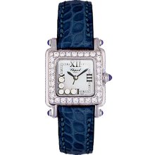 Chopard Happy Sport Diamond Steel Blue Ladies Watch 27/8894/23-11