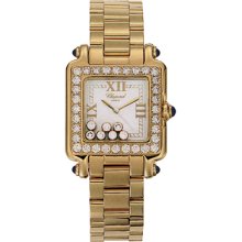Chopard Happy Sport Square 18kt Yellow Gold Ladies Watch 276770-2311