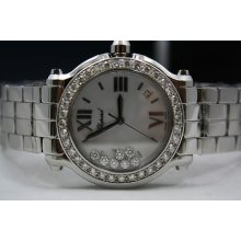 Chopard Happy Sport Stainless Diamond Encrusted Watch With 2.00ct's Of Diamonds