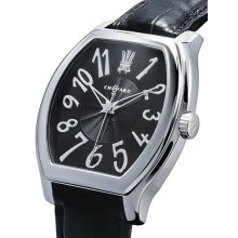 Chopard LUC 18k White Gold Black Mens Watch 16/2235