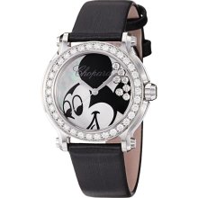 Chopard Women's 'Happy Sport Round' Mother of Pearl Mickey Mouse Watch