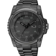 Citizen BJ8075-58E Watch Super Titanium Mens - Black Dial Titanium Case Quartz Movement