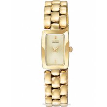 Citizen Eco-Drive Jolie Womans Watch Gold-Tone Dial, Case EG2902-53P