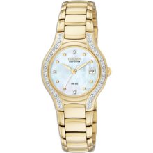 Citizen Eco-Drive Modena Ladies Gold Tone Stainless Steel Watch
