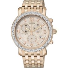 Citizen Eco-drive Swarovski Crystal Chronograph Ladies Watch Fb1293-50a