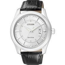 Citizen Eco-drive Wr 50m Elegant Leather Multi Date Display Watch Aw1031-06b
