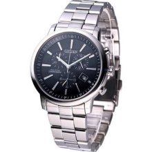 Citizen Gents Eco-drive Chronograph Watch Black At0490-54e