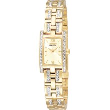 Citizen Ladies Gold Tone Silhouette Eco-Drive Swarovski Crystals EG2352-52P