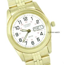 Citizen Quartz Japan Lady Watch Std & Military Time Steel Eq0512-79a Wr