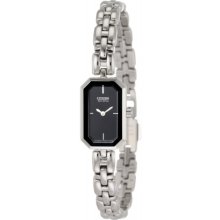 Citizen Silhouette Eco Drive Black Dial Stainless Steel Ladies Watch EG2750-50E