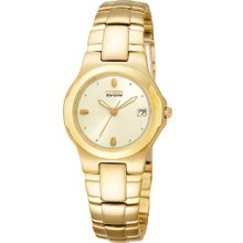 Citizen Watch Ladies Ecodrive Bracelet Champagne Dial Ew0172-51p