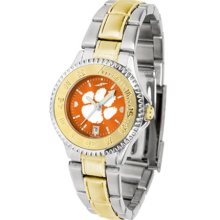 Clemson Tigers Womens Two-Tone Anochrome Watch