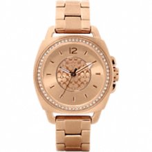Coach Boyfriend Rose Gold Crystal Bracelet