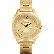 Coach Coach Boyfriend Crystal Bezel Bracelet Watch