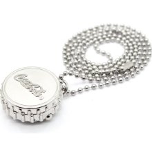 Coca-Cola Cover Style Silver Alloy Pocket Watch with Necklace Chain