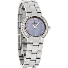 Concord La Scala Diamond Ladies Blue Mop Dial Swiss Quartz Watch 0309743