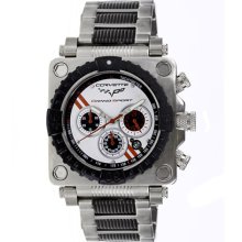 Corvette Stainless Steel White Ev302 By Equipe Ev302 Grand Sport Mens Watch