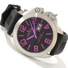 Croton Men's Bold Color Black Strap Sporty Date Watch CA301195BSPP