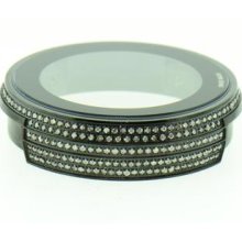 Custom Steel Black Pvd 3.5 Ct. Genuine Diamond Bezel Case I Gucci Digital Watch