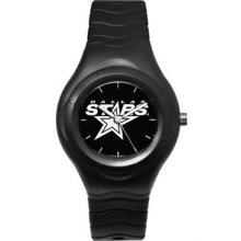 Dallas Stars Shadow Black Sports Watch with White Logo LogoArt