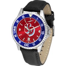 Dayton Flyers Competitor AnoChrome Men's Watch with Nylon/Leather Band and Colored Bezel