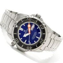 Deep Blue Men's Pro Aqua Diver Automatic Stainless Steel Bracelet Watch