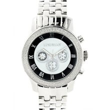 Designer Watches Luxurman Mens Diamond Watch 0.25ct