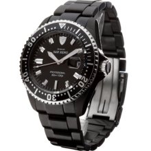 Detomaso Men's Quartz Watch With Black Dial Analogue Display And Black Stainless Steel Bracelet Dt1025-E
