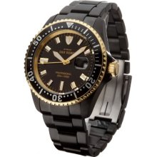 Detomaso Men's Quartz Watch With Black Dial Analogue Display And Black Stainless Steel Bracelet Dt1025-F